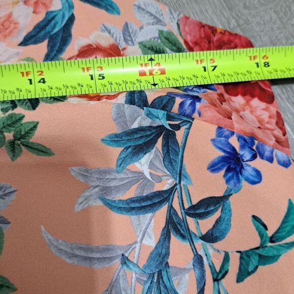 Keepsake The Label Anthropologie V Neck Sleeveless Floral Dress XS Petite Peach - Picture 14 of 14